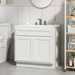 39" Bathroom Vanity Cabinet, Solid Wood Double Shutter Door and Bathroom Sink Cabinet - HomeBeyond