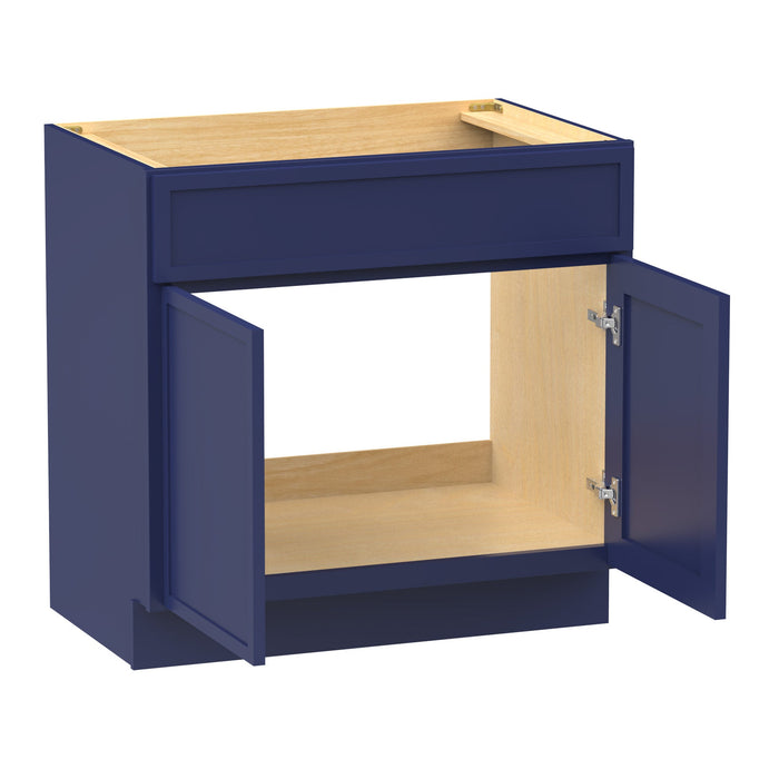39" Birch Plywood Freestanding Single Base Storage Cabinet, With Soft Close Door - HomeBeyond