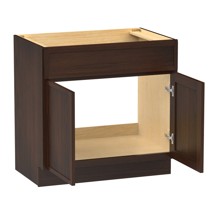 39" Birch Plywood Freestanding Single Base Storage Cabinet, With Soft Close Door - HomeBeyond