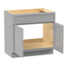 39" Birch Plywood Freestanding Single Base Storage Cabinet, With Soft Close Door - HomeBeyond