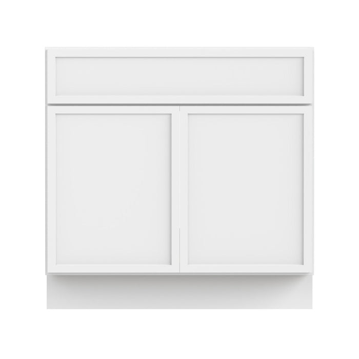 39" Birch Plywood Freestanding Single Base Storage Cabinet, With Soft Close Door - HomeBeyond