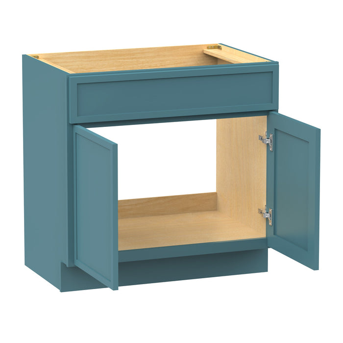 39" Birch Plywood Freestanding Single Base Storage Cabinet, With Soft Close Door - HomeBeyond
