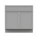39" Birch Plywood Freestanding Single Base Storage Cabinet, With Soft Close Door - HomeBeyond