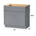 39" Birch Plywood Freestanding Single Base Storage Cabinet, With Soft Close Door - HomeBeyond