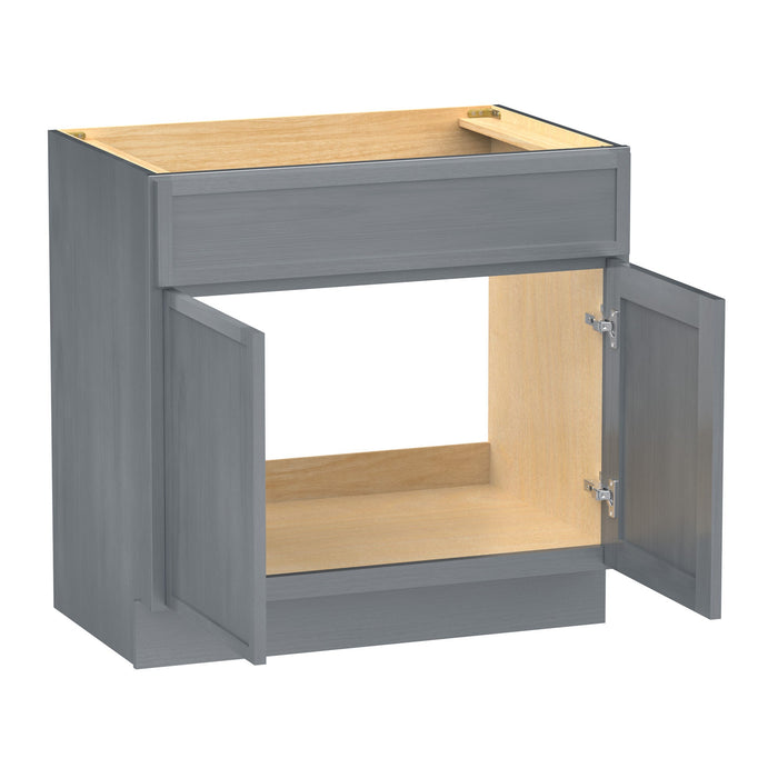 39" Birch Plywood Freestanding Single Base Storage Cabinet, With Soft Close Door - HomeBeyond