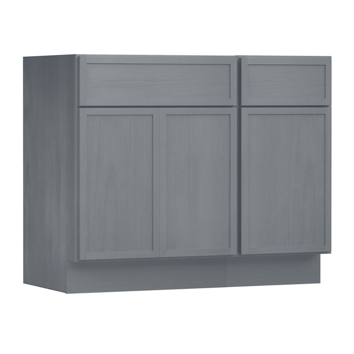 39" Modern Freestanding Birch & Plywood Bathroom Vanity Base Only – Shaker Style Storage Cabinet with 1 Drawer & 3 Soft-Closing Doors VA4124-151 - HomeBeyond