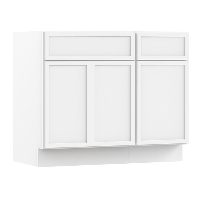 39" Modern Freestanding Birch & Plywood Bathroom Vanity Base Only – Shaker Style Storage Cabinet with 1 Drawer & 3 Soft-Closing Doors VA4124-151 - HomeBeyond