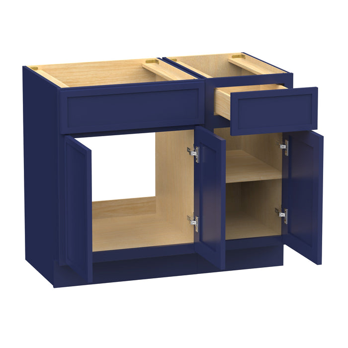 39" Modern Freestanding Birch & Plywood Bathroom Vanity Base Only – Shaker Style Storage Cabinet with 1 Drawer & 3 Soft-Closing Doors VA4124-151 - HomeBeyond