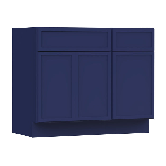 39" Modern Freestanding Birch & Plywood Bathroom Vanity Base Only – Shaker Style Storage Cabinet with 1 Drawer & 3 Soft-Closing Doors VA4124-151 - HomeBeyond