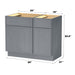 39" Modern Freestanding Birch & Plywood Bathroom Vanity Base Only – Shaker Style Storage Cabinet with 1 Drawer & 3 Soft-Closing Doors VA4124-151 - HomeBeyond