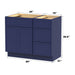 39" Modern Freestanding Birch & Plywood Bathroom Vanity Base Only – Shaker Style Storage Cabinet with 3 Drawers & 1 Soft-Closing Door VA4124-153 - HomeBeyond
