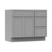 39" Modern Freestanding Birch & Plywood Bathroom Vanity Base Only – Shaker Style Storage Cabinet with 3 Drawers & 1 Soft-Closing Door VA4124-153 - HomeBeyond
