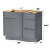 39" Modern Freestanding Birch & Plywood Bathroom Vanity Base Only – Shaker Style Storage Cabinet with 3 Drawers & 1 Soft-Closing Door VA4124-153 - HomeBeyond