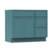 39" Modern Freestanding Birch & Plywood Bathroom Vanity Base Only – Shaker Style Storage Cabinet with 3 Drawers & 1 Soft-Closing Door VA4124-153 - HomeBeyond