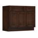 39" Modern Freestanding Oak Plywood Bathroom Vanity Base Only – Shaker Style Storage Cabinet with 1 Drawer & 3 Soft-Closing Doors VA4024-151 - HomeBeyond