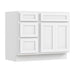 39" Modern Freestanding Oak Plywood Bathroom Vanity Base Only – Shaker Style Storage Cabinet with 3 Drawers & 1 Soft-Closing Door VA4024-153 - HomeBeyond