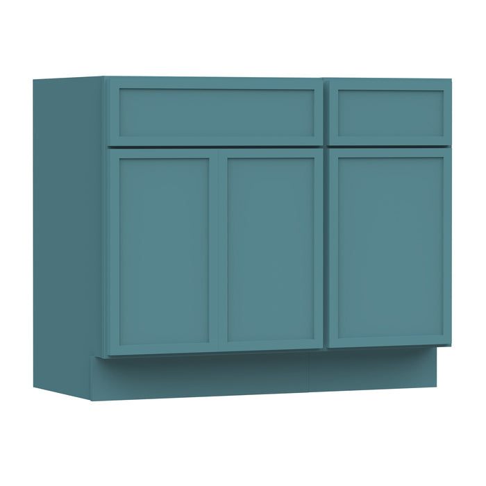 39" Oak Bathroom Vanity Cabinet without Top - 1 Drawer & 3 Doors - HomeBeyond