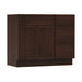 39" Oak Bathroom Vanity Cabinet without Top - 3 Drawers & 1 Door - HomeBeyond