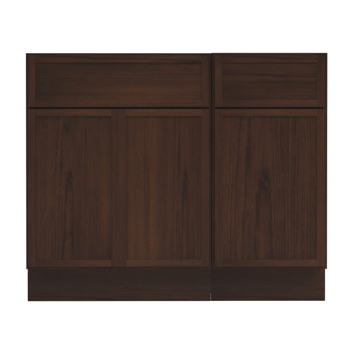 39" Plywood Bathroom Vanity Cabinet without Top - 1 Drawer & 3 Doors - HomeBeyond