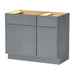 39" Plywood Bathroom Vanity Cabinet without Top - 1 Drawer & 3 Doors - HomeBeyond