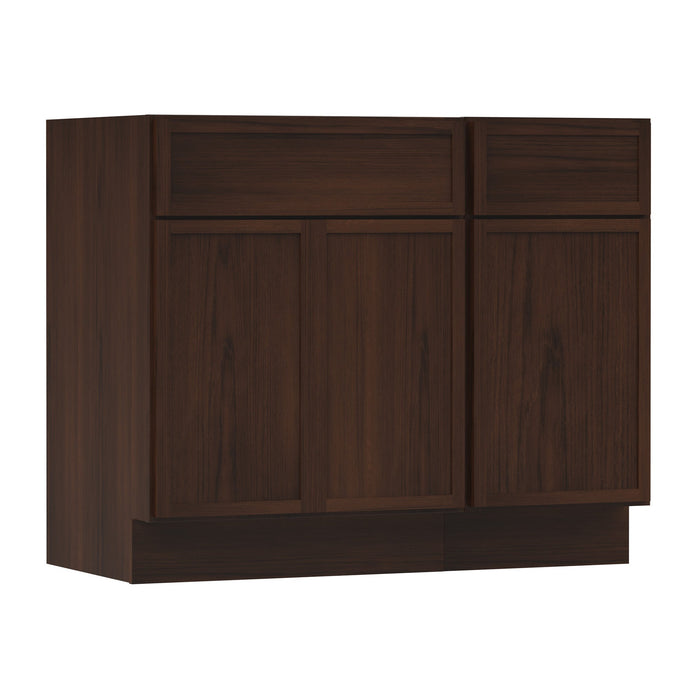 39" Plywood Bathroom Vanity Cabinet without Top - 1 Drawer & 3 Doors - HomeBeyond