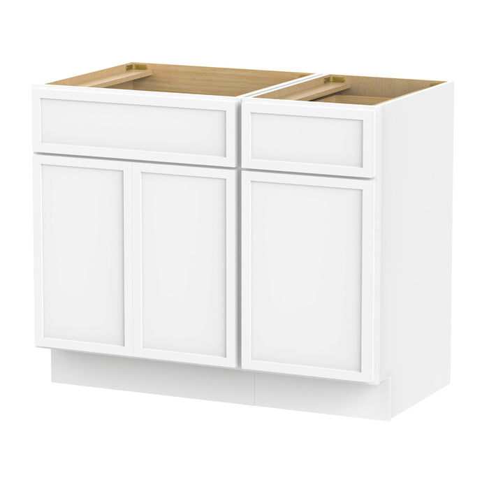 39" Plywood Bathroom Vanity Cabinet without Top - 1 Drawer & 3 Doors - HomeBeyond