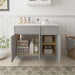 39" Plywood Bathroom Vanity Cabinet without Top - 1 Drawer & 3 Doors - HomeBeyond
