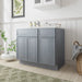 39" Plywood Bathroom Vanity Cabinet without Top - 1 Drawer & 3 Doors - HomeBeyond