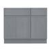 39" Plywood Bathroom Vanity Cabinet without Top - 1 Drawer & 3 Doors - HomeBeyond