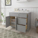 39" Plywood Bathroom Vanity Cabinet without Top - 3 Drawers & 1 Door - HomeBeyond