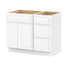 39" Plywood Bathroom Vanity Cabinet without Top - 3 Drawers & 1 Door - HomeBeyond
