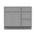 39" Plywood Bathroom Vanity Cabinet without Top - 3 Drawers & 1 Door - HomeBeyond