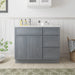 39" Plywood Bathroom Vanity Cabinet without Top - 3 Drawers & 1 Door - HomeBeyond