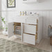39" Plywood Bathroom Vanity Cabinet without Top - 3 Drawers & 1 Door - HomeBeyond