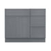 39" Plywood Bathroom Vanity Cabinet without Top - 3 Drawers & 1 Door - HomeBeyond
