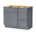 39" Plywood Bathroom Vanity Cabinet without Top - 3 Drawers & 1 Door - HomeBeyond