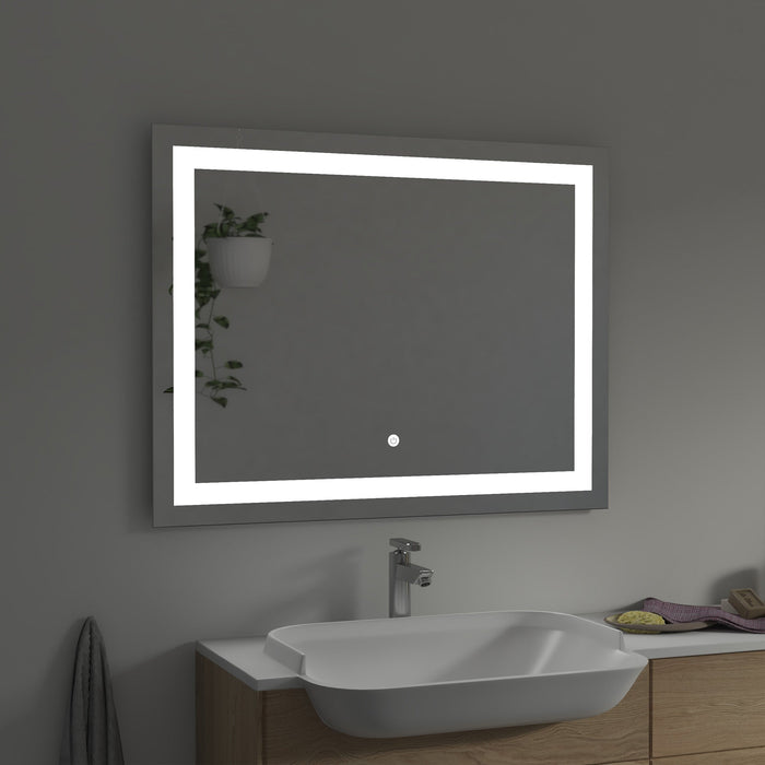39" x 28" LED Lighted Illuminated Bathroom Vanity Wall Mirror - HomeBeyond