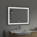 39" x 28" LED Lighted Illuminated Bathroom Vanity Wall Mirror - HomeBeyond