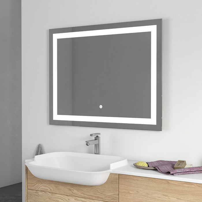 39" x 28" LED Lighted Illuminated Bathroom Vanity Wall Mirror - HomeBeyond