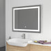 39" x 28" LED Lighted Illuminated Bathroom Vanity Wall Mirror - HomeBeyond