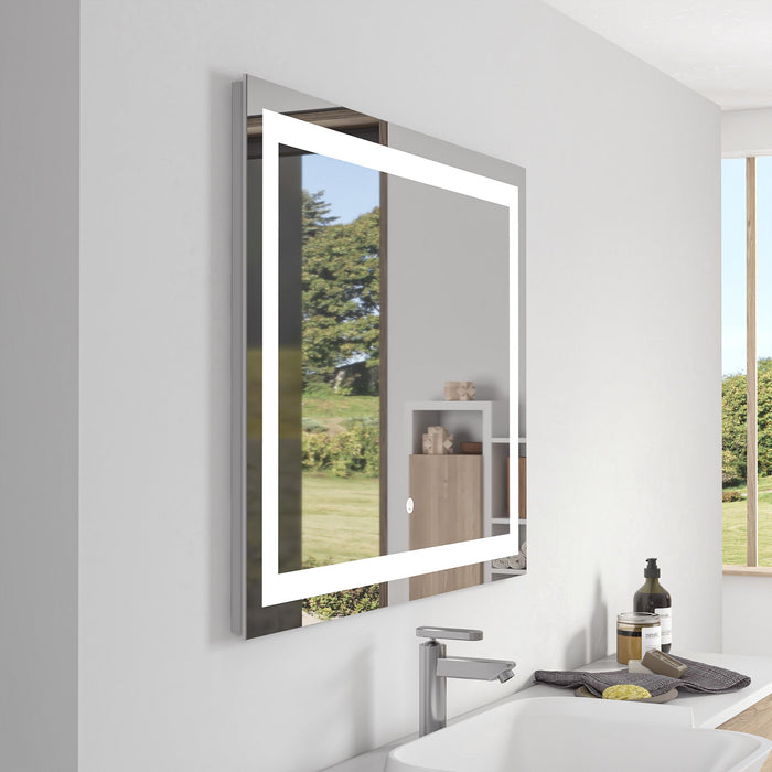 39" x 28" LED Lighted Illuminated Bathroom Vanity Wall Mirror - HomeBeyond