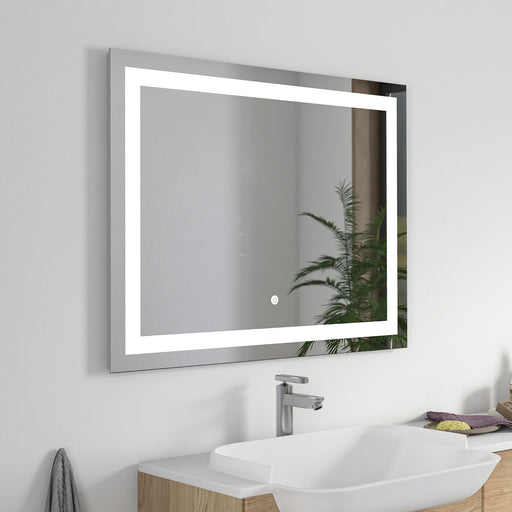 39" x 28" LED Lighted Illuminated Bathroom Vanity Wall Mirror - HomeBeyond