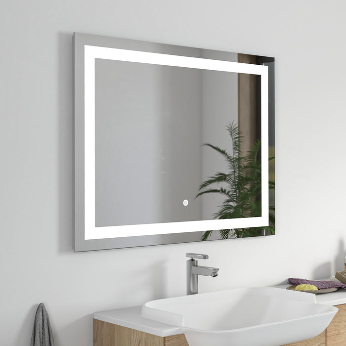 39" x 28" LED Lighted Illuminated Bathroom Vanity Wall Mirror - HomeBeyond