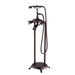 40" Modern Solid Brass Freestanding Bathtub Faucet Single Handle Tub Filler with Handheld Shower VA2019 - HomeBeyond