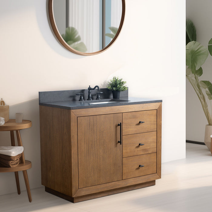 42" Bathroom Vanity with Sink and Top, With Soft Closing Doors - HomeBeyond