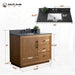 42" Bathroom Vanity with Sink and Top, With Soft Closing Doors - HomeBeyond