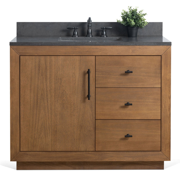 42" Bathroom Vanity with Sink and Top, With Soft Closing Doors - HomeBeyond