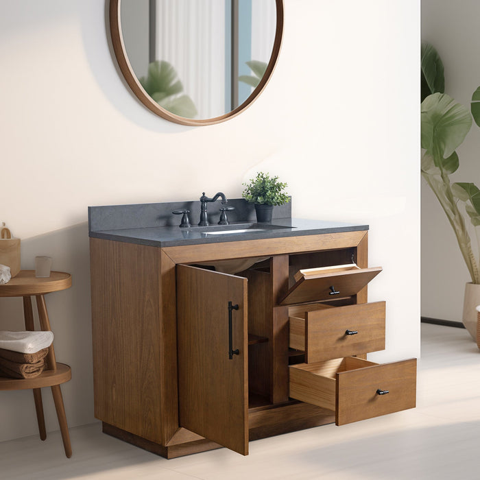 42" Bathroom Vanity with Sink and Top, With Soft Closing Doors - HomeBeyond