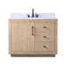 42" Bathroom Vanity with Sink and Top, With Soft Closing Doors - HomeBeyond