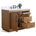 42" Bathroom Vanity with Sink and Top, With Soft Closing Doors - HomeBeyond